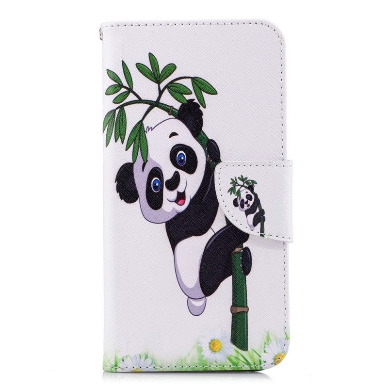 Flipové Pouzdro Huawei P20 Lite Panda Na Bambusu