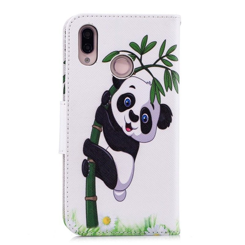 Flipové Pouzdro Huawei P20 Lite Panda Na Bambusu