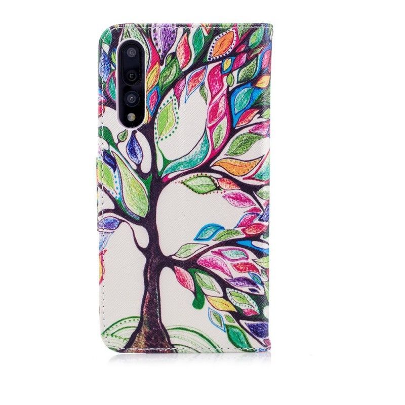 Flipové Pouzdro Huawei P20 Pro Barevný Strom