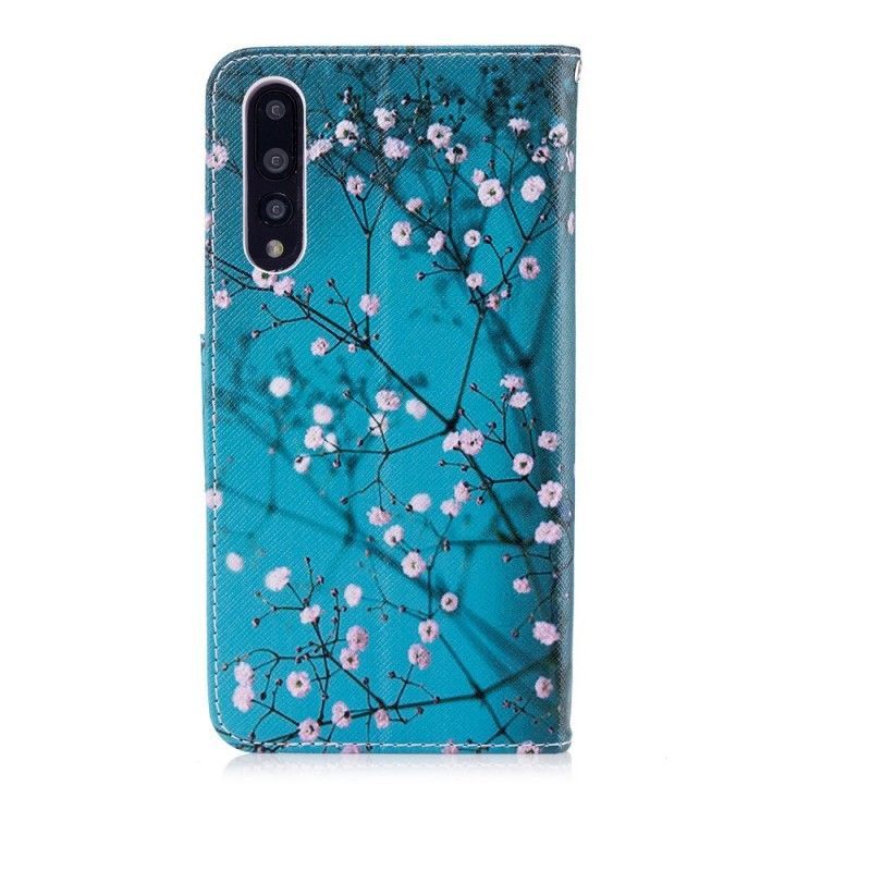 Flipové Pouzdro Huawei P20 Pro Kvetoucí Strom