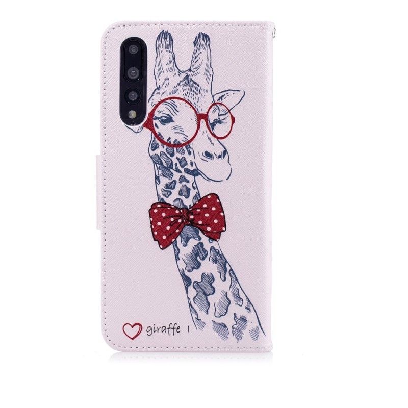 Flipové Pouzdro Huawei P20 Pro Nerdová Žirafa