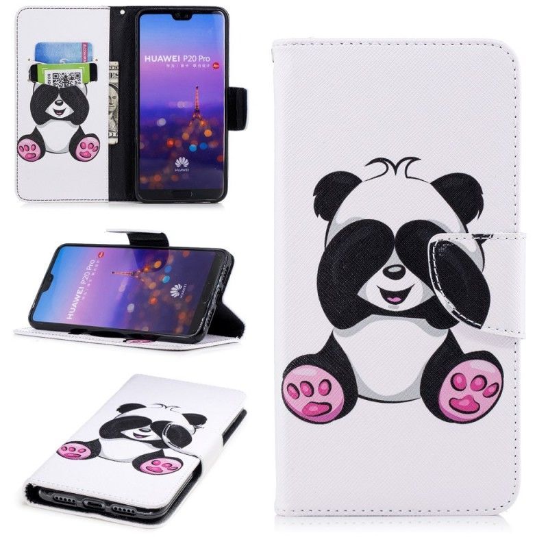 Flipové Pouzdro Huawei P20 Pro Panda Zábava