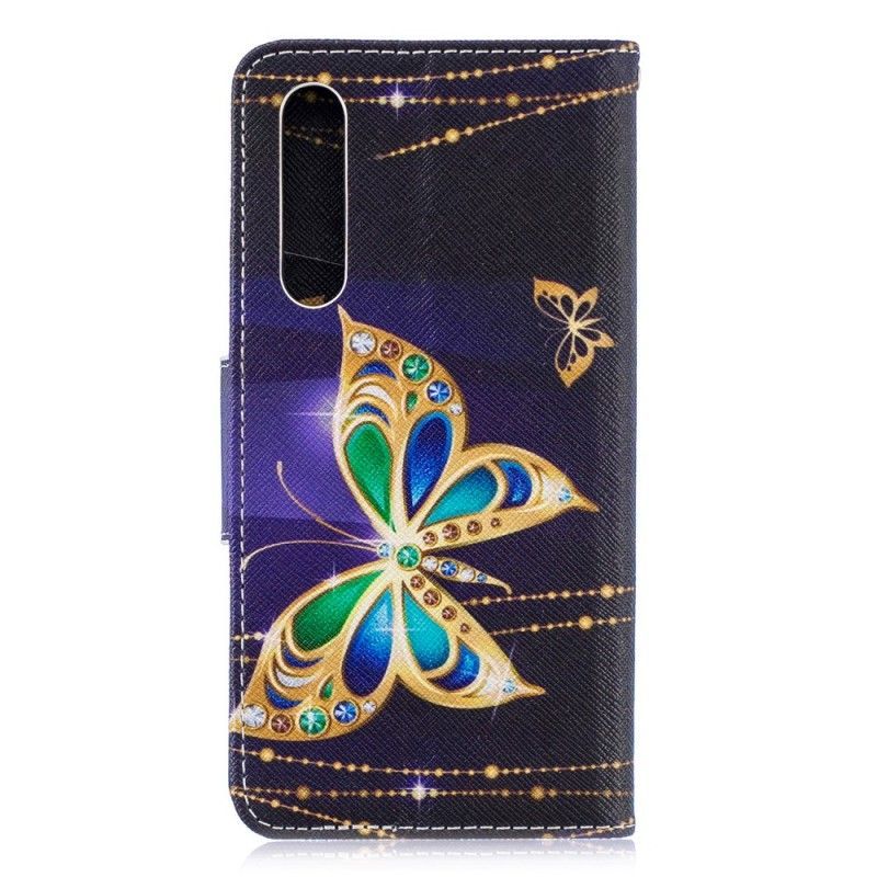 Flipové Pouzdro Huawei P30 Kouzelný Motýl