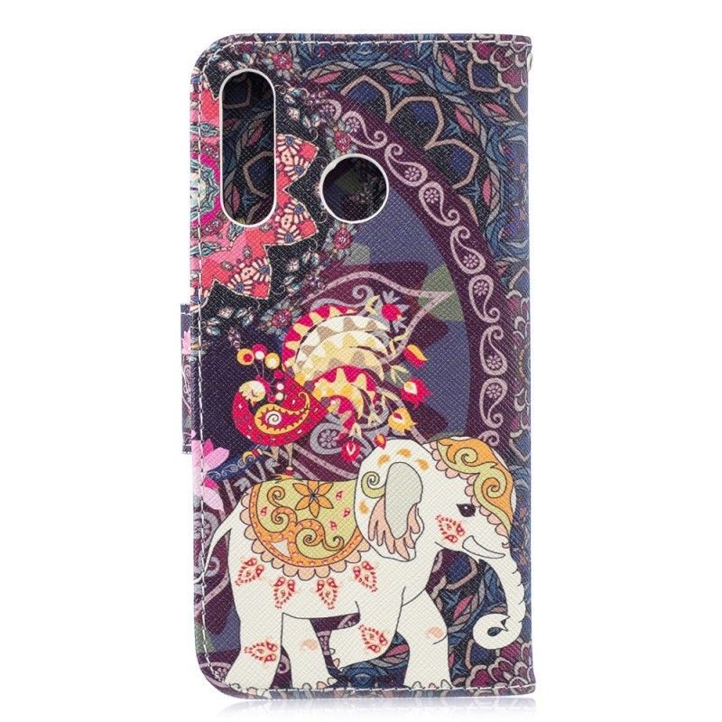 Flipové Pouzdro Huawei P30 Lite Etnická Sloní Mandala