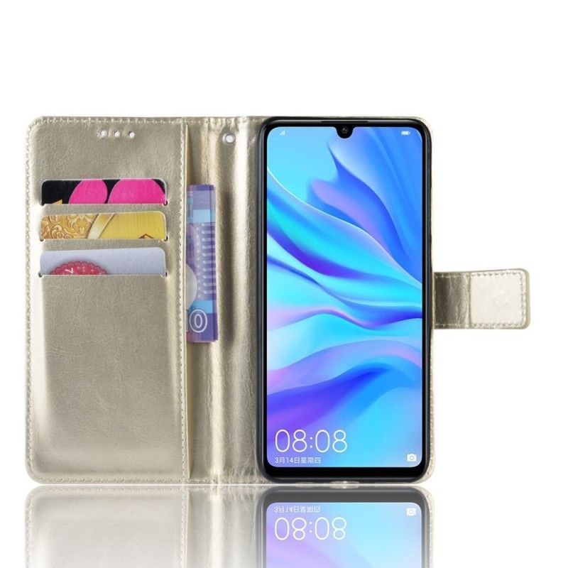 Flipové Pouzdro Huawei P30 Lite Lesklá Imitace Kůže