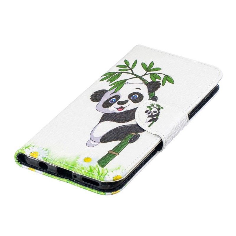 Flipové Pouzdro Huawei P30 Lite Panda Na Bambusu