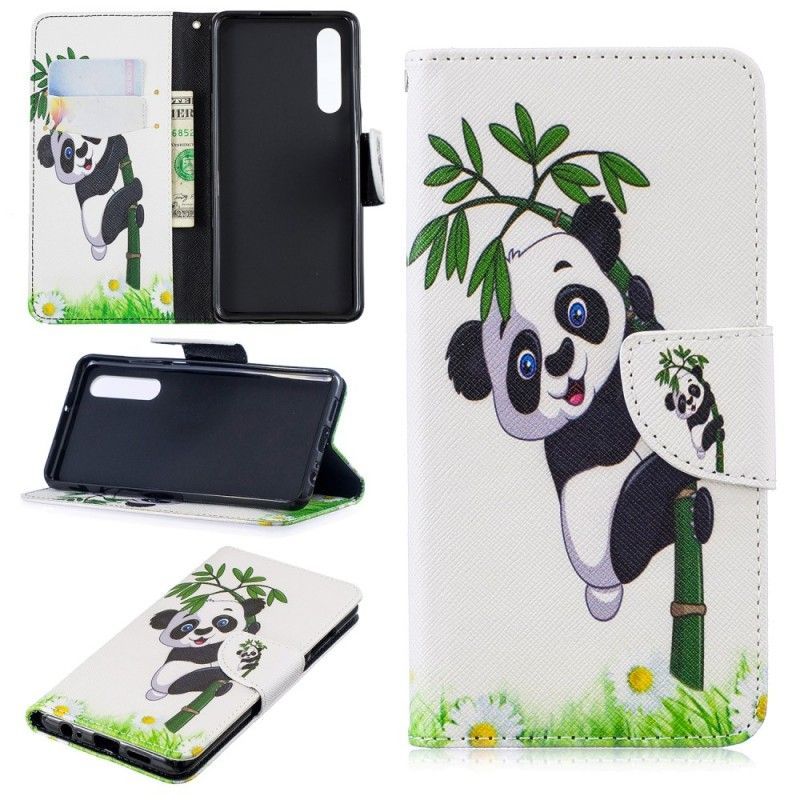 Flipové Pouzdro Huawei P30 Panda Na Bambusu