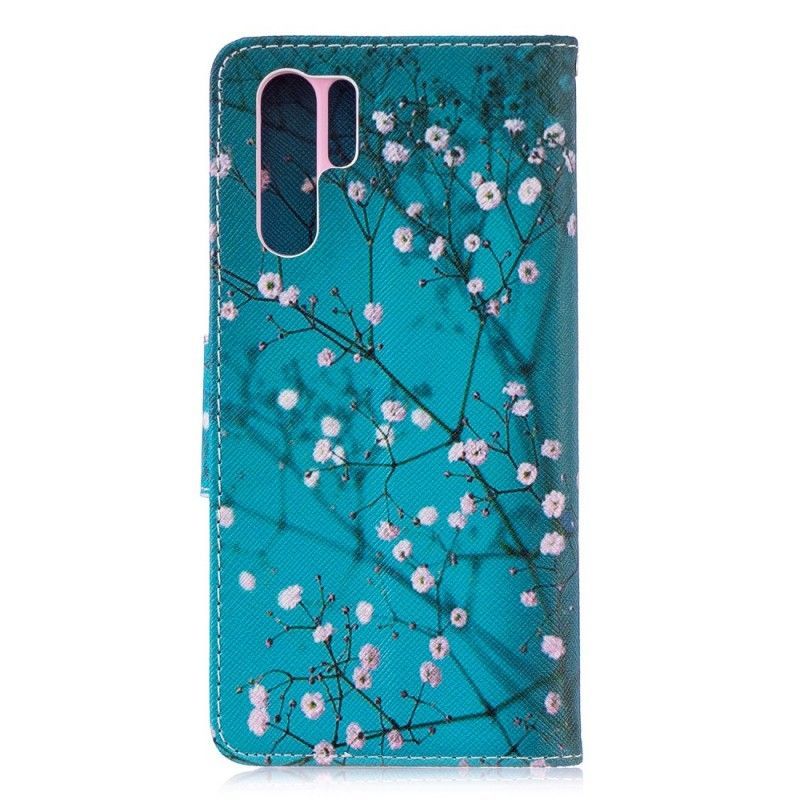 Flipové Pouzdro Huawei P30 Pro Kvetoucí Strom