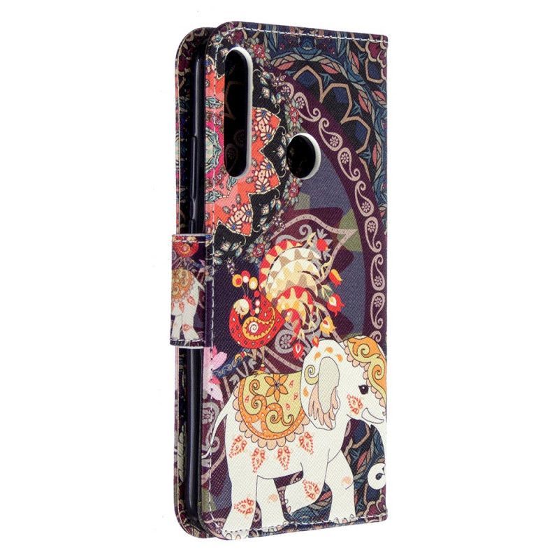 Flipové Pouzdro Huawei P40 Lite E / Y7p Etnická Sloní Mandala