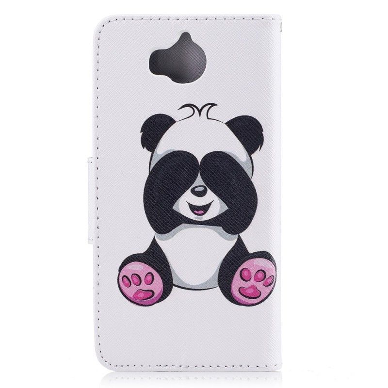 Flipové Pouzdro Huawei Y6 2017 Panda Zábava