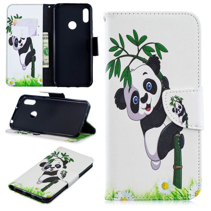 Flipové Pouzdro Huawei Y6 2019 Panda Na Bambusu