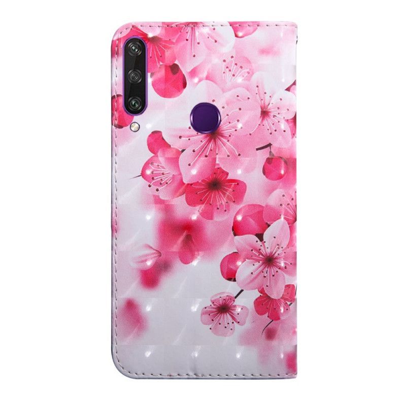 Flipové Pouzdro Huawei Y6p Růžové Květy