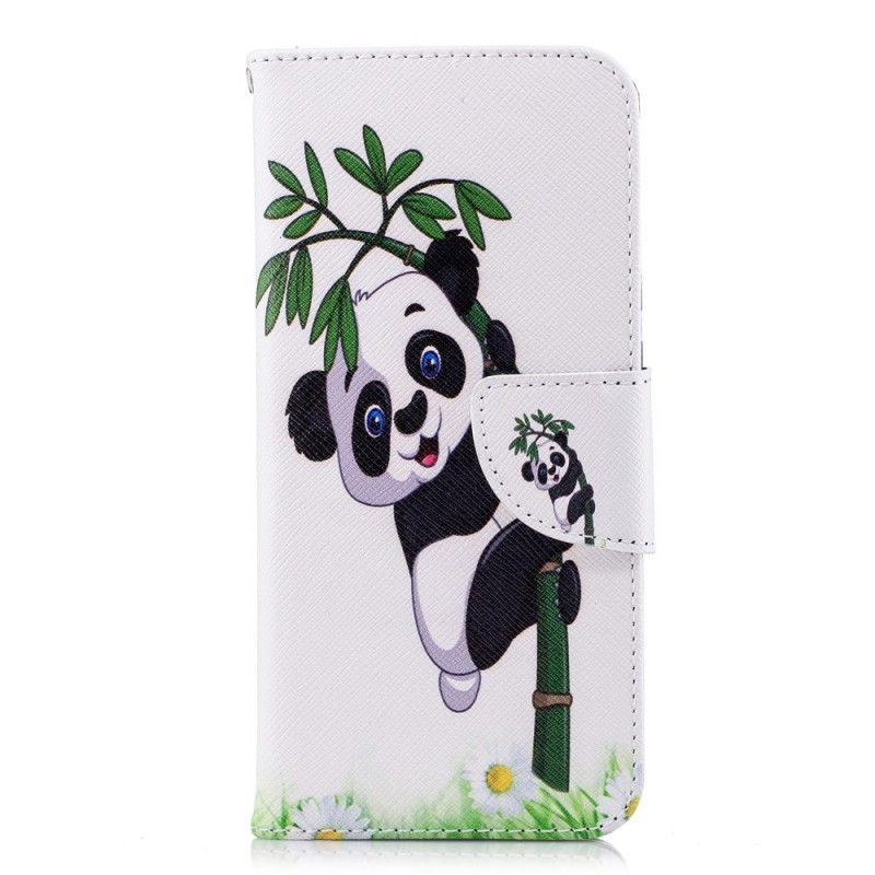 Flipové Pouzdro Na Huawei P20 Panda Na Bambusu