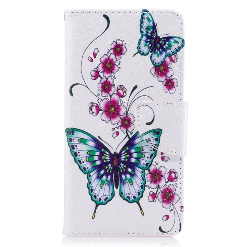 Flipové Pouzdro Na Huawei Y6 2017 Skvělí Motýli