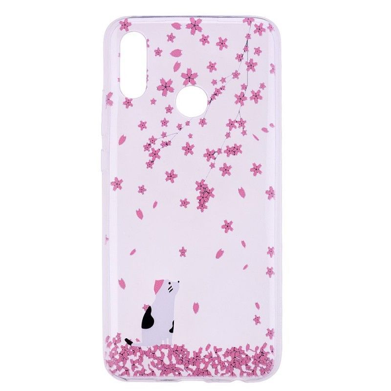 Honor 10 Lite Case / Kryt Huawei P Smart 2019 Petals A Cat