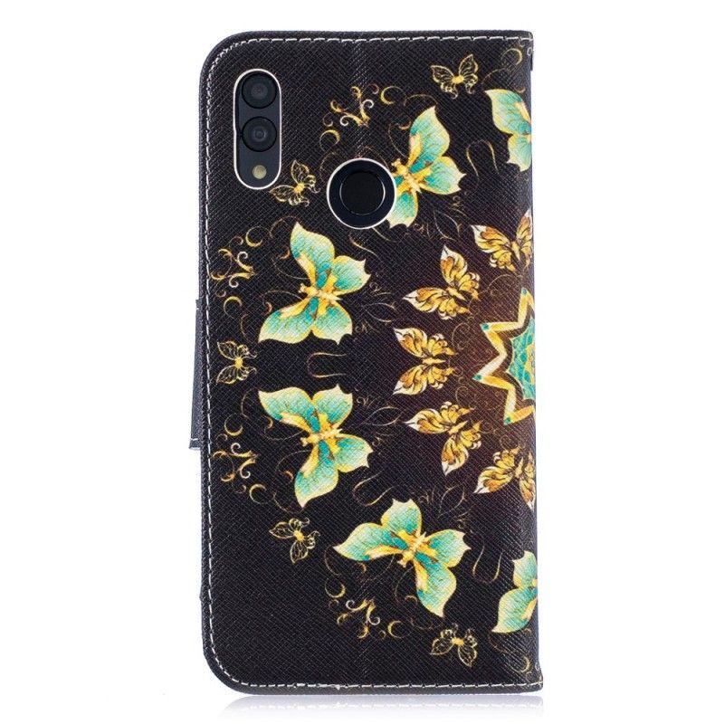 Honor 10 Lite Cover / Flipové Pouzdro Huawei P Smart 2019 Butterfly Mandala