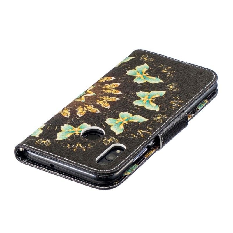 Honor 10 Lite Cover / Flipové Pouzdro Huawei P Smart 2019 Butterfly Mandala