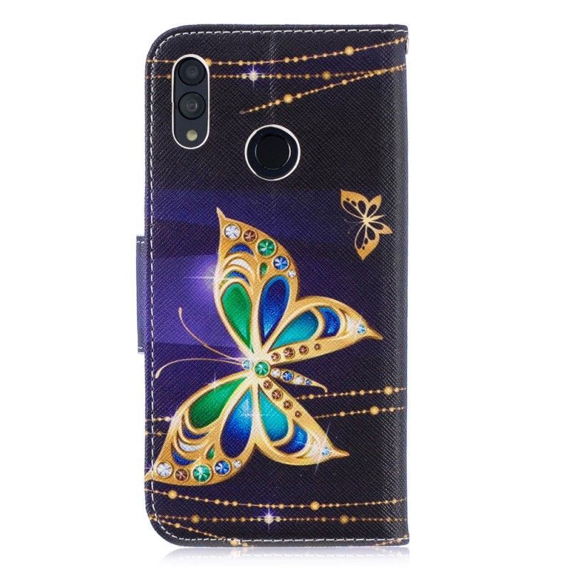 Honor 10 Lite Cover / Flipové Pouzdro Huawei P Smart 2019 Magický Motýl