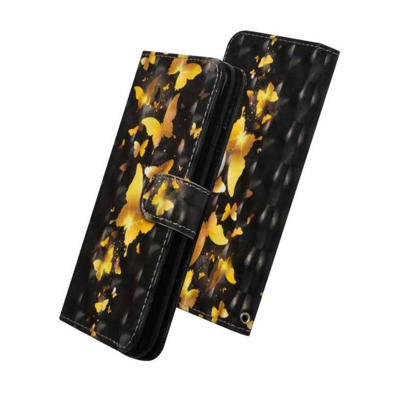 Honor 10 Lite Cover / Flipové Pouzdro Huawei P Smart 2019 Yellow Butterflies