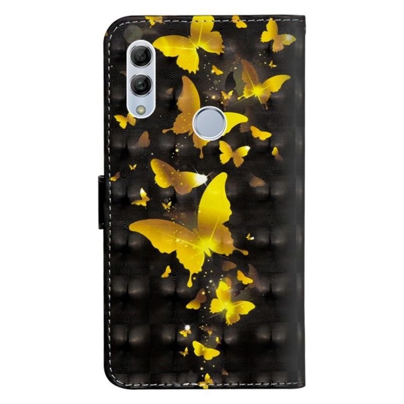 Honor 10 Lite Cover / Flipové Pouzdro Huawei P Smart 2019 Yellow Butterflies