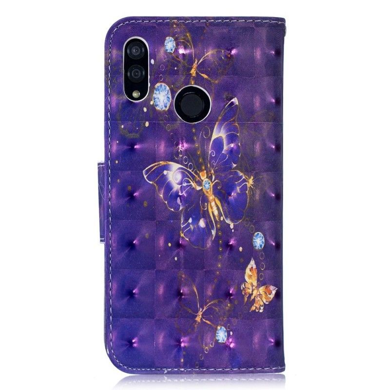 Honor 10 Lite Cover / Peněženková Pouzdra Huawei P Smart 2019 Butterflies Kings