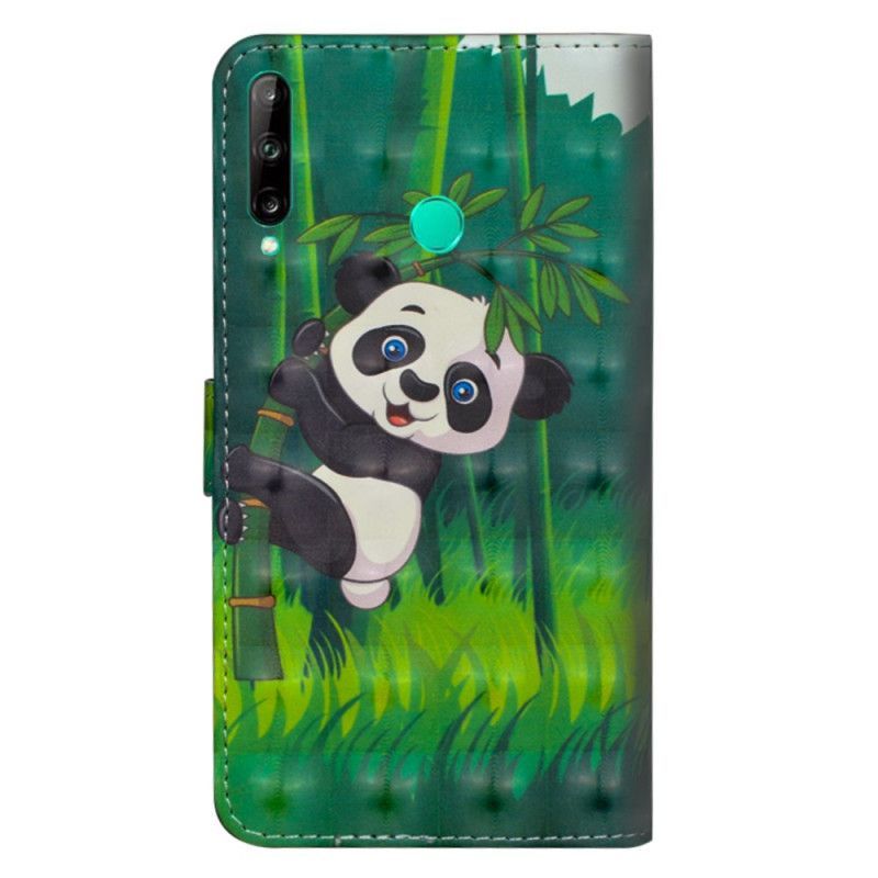 Huawei P40 Lite E Panda A Bambusové Pouzdro