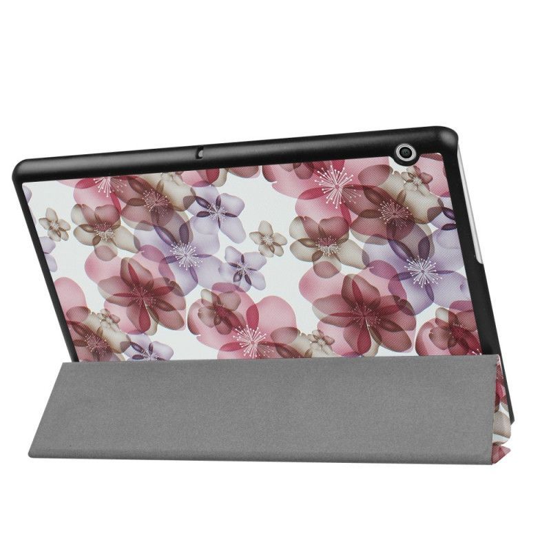 Inteligentní Pouzdro Kryt Na Huawei Mediapad T3 10 Liberty Flowers