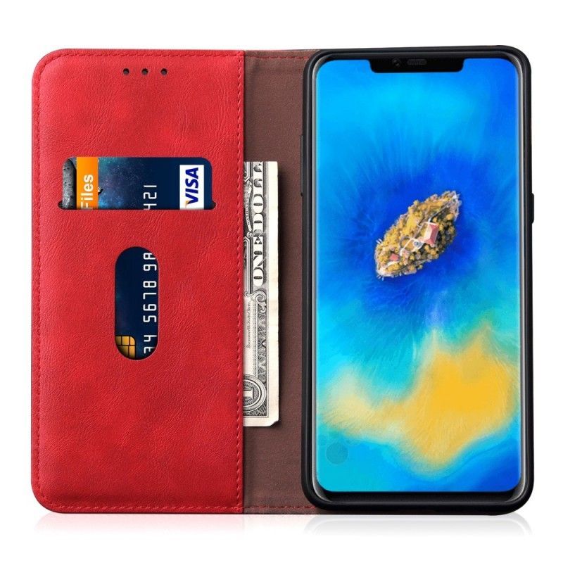 Kožené Pouzdro Folio Huawei Mate 20 Pro Švy S Koženým Efektem