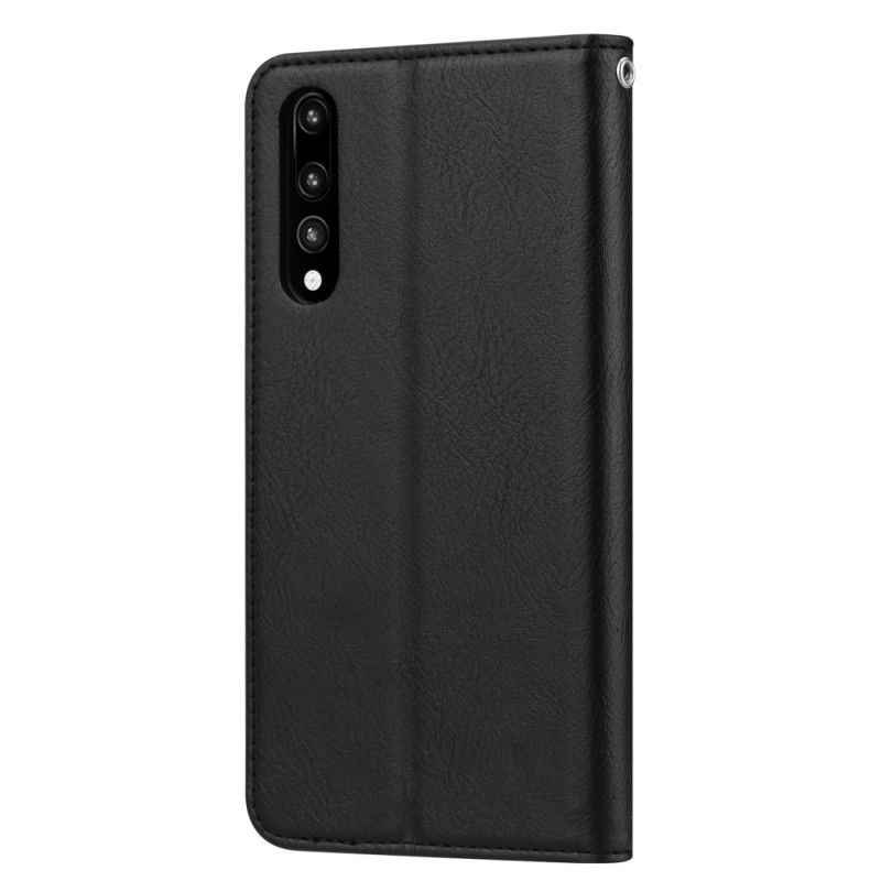 Kožené Pouzdro Folio Huawei P30 Držák Na Karty Z Umělé Kůže