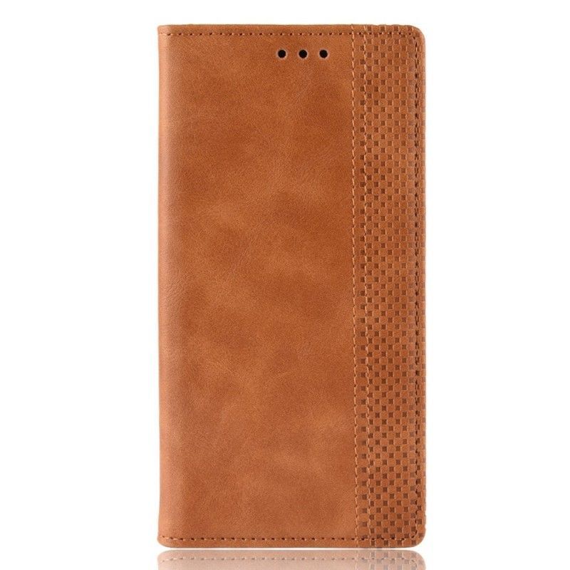 Kožené Pouzdro Folio Huawei P30 Pro Stylizovaný Vintage Kožený Efekt