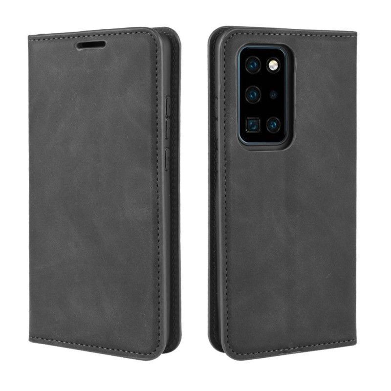 Kožené Pouzdro Folio Huawei P40 Pro Efekt Kůže V Obchodním Stylu