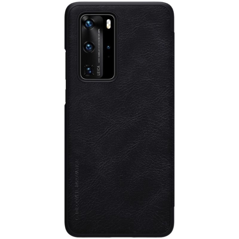 Kožené Pouzdro Folio Huawei P40 Pro Qin Série Nillkin