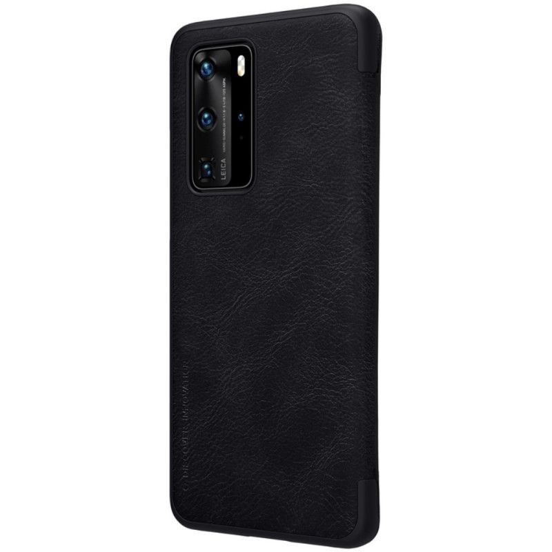 Kožené Pouzdro Folio Huawei P40 Pro Qin Série Nillkin