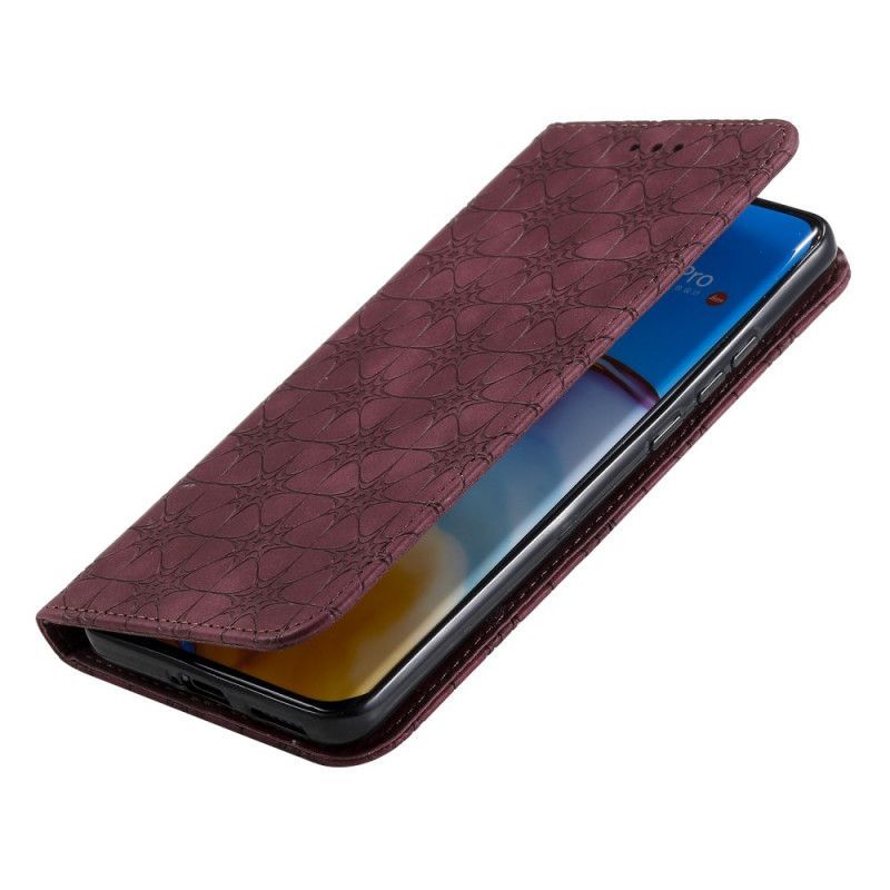 Kožené Pouzdro Folio Huawei P40 Pro Tisk Hvězdy