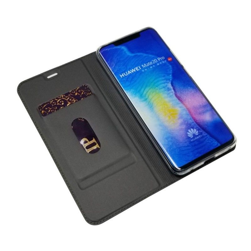 Kožené Pouzdro Folio Na Huawei Mate 20 Pro Pouzdro Na Karty S Koženým Efektem