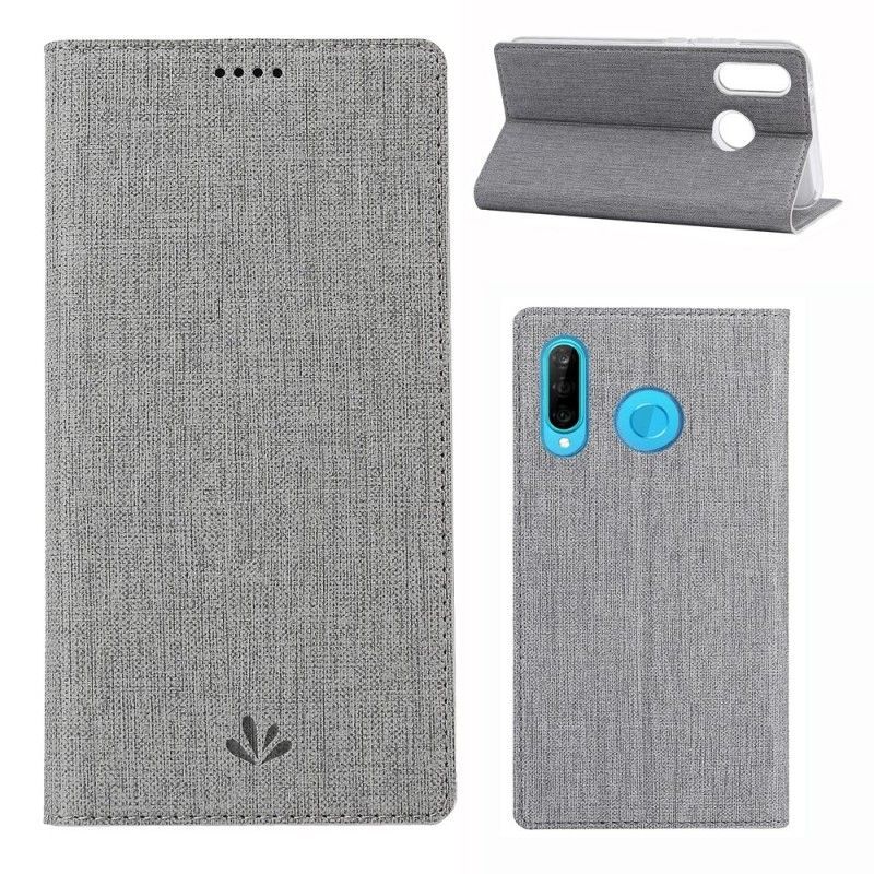 Kožené Pouzdro Folio Na Huawei P30 Lite Texturovaný