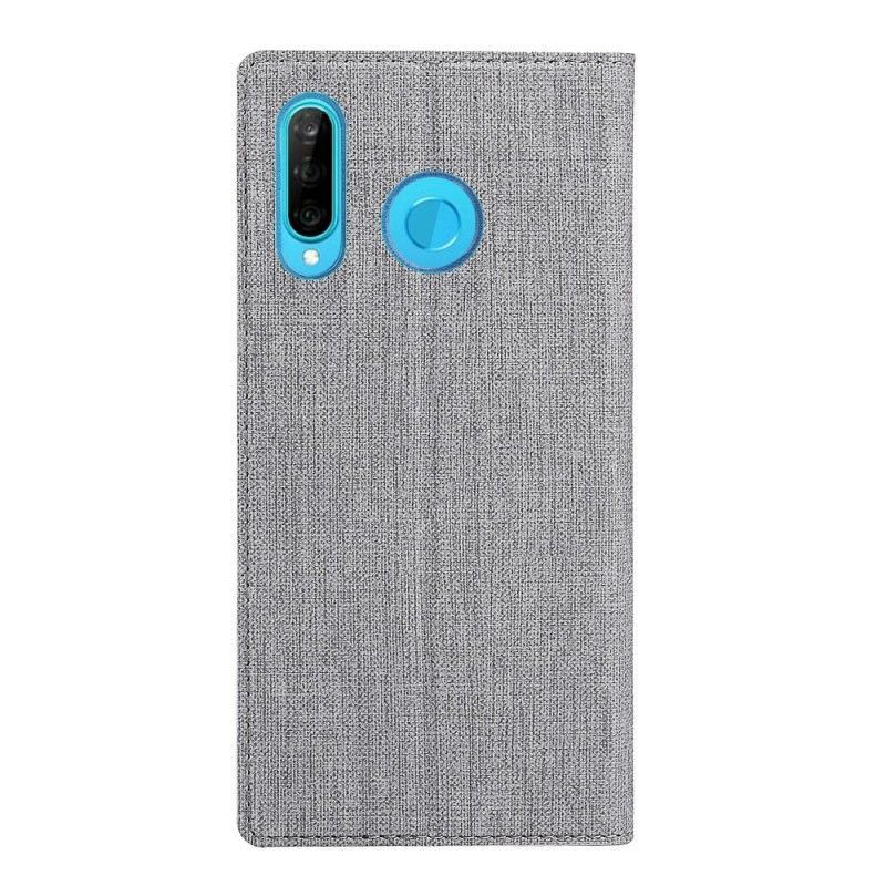 Kožené Pouzdro Folio Na Huawei P30 Lite Texturovaný