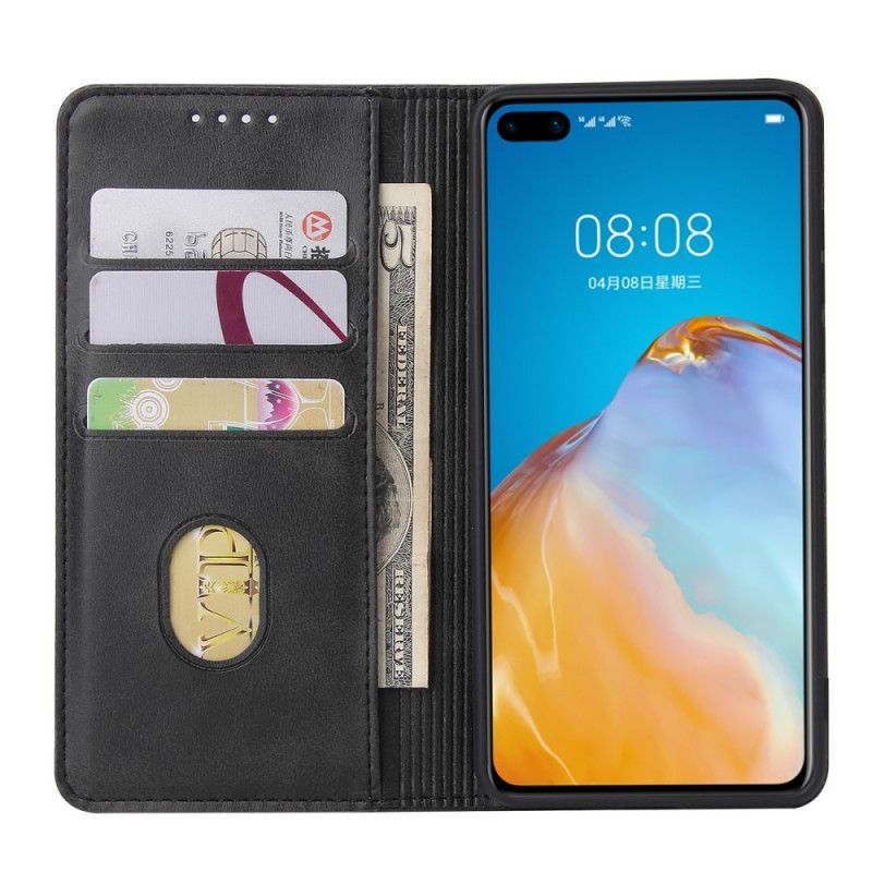 Kožené Pouzdro Folio Na Huawei P40 Obchodní Styl S Koženým Efektem Plus