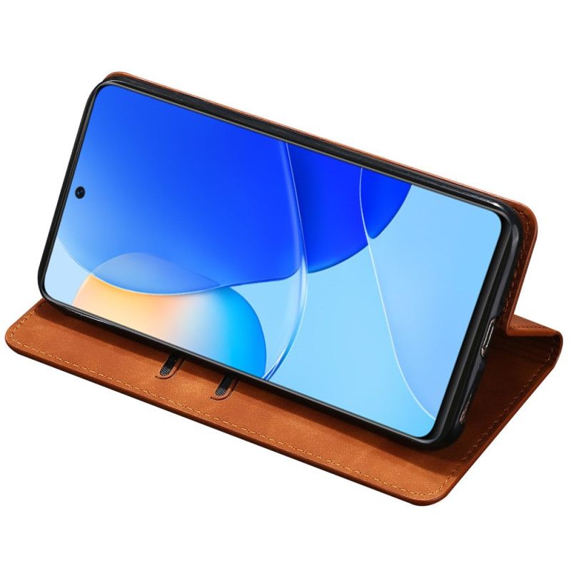 Kožené Pouzdro Huawei Nova 11 Pro Semišový Styl