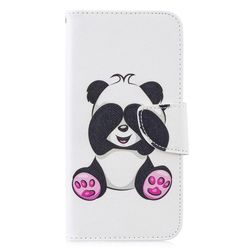 Kožené Pouzdro Huawei P30 Lite Panda Zábava