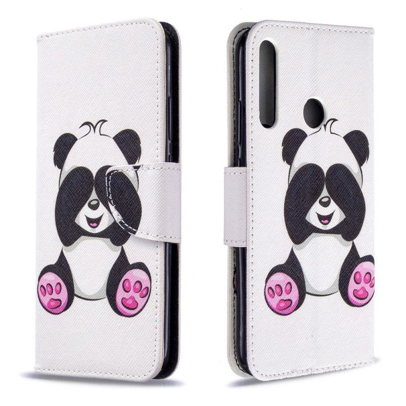 Kožené Pouzdro Huawei P40 Lite E / Y7p Panda Zábava