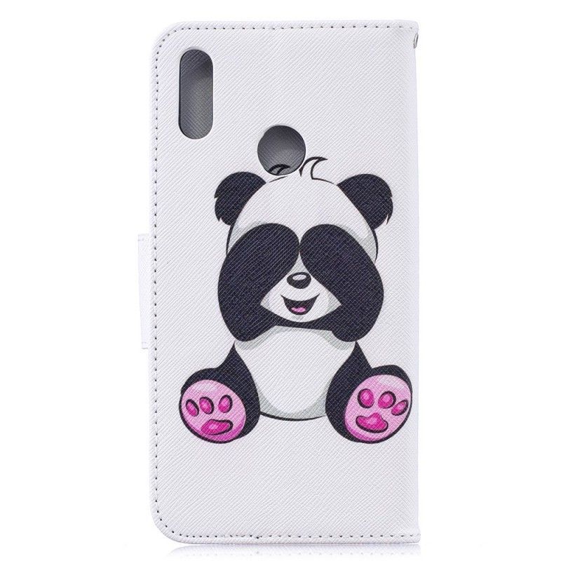 Kožené Pouzdro Huawei Y7 2019 Panda Zábava