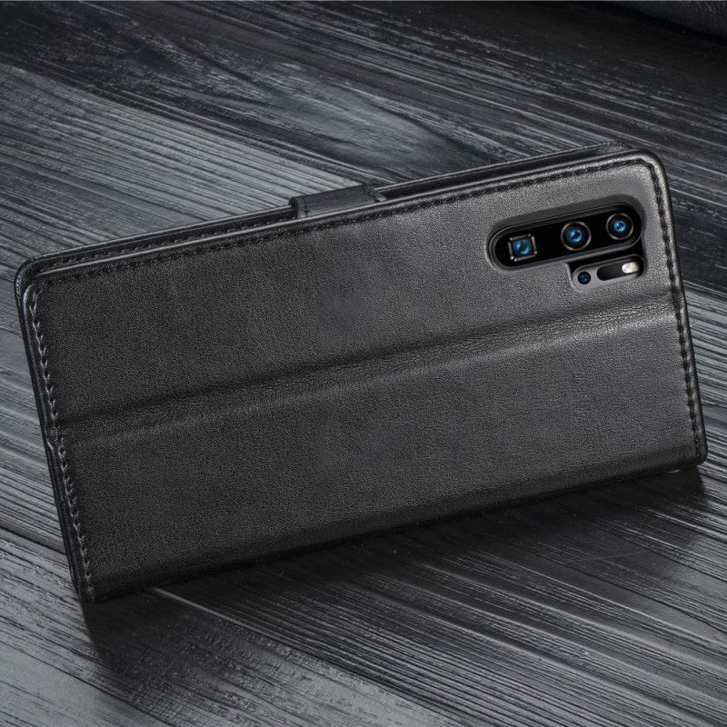 Kožené Pouzdro Na Huawei P30 Pro Umělá Kůže A Vintage Spona