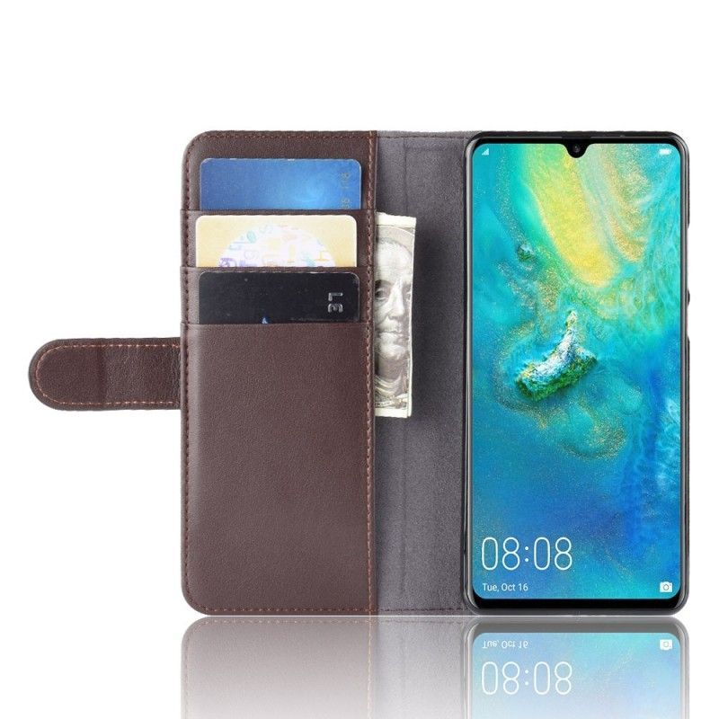 Kožený Kryt Huawei P30 Pro Štípaná Kůže