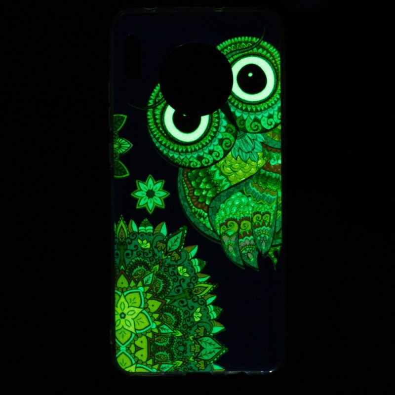 Kryt Huawei Mate 30 Fluorescenční Mandala Sova