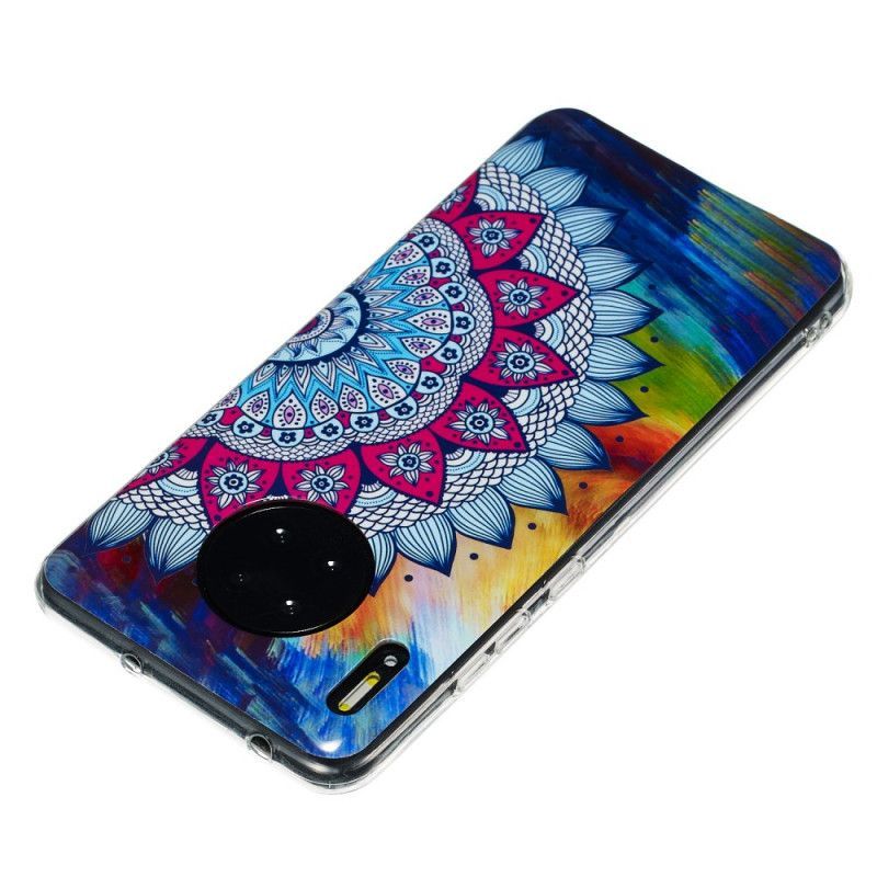 Kryt Huawei Mate 30 Fluorescenční Mandala Sova