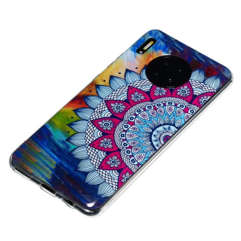 Kryt Huawei Mate 30 Fluorescenční Mandala Sova