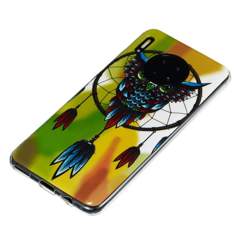 Kryt Huawei Mate 30 Fluorescenční Sova Lapač Snů