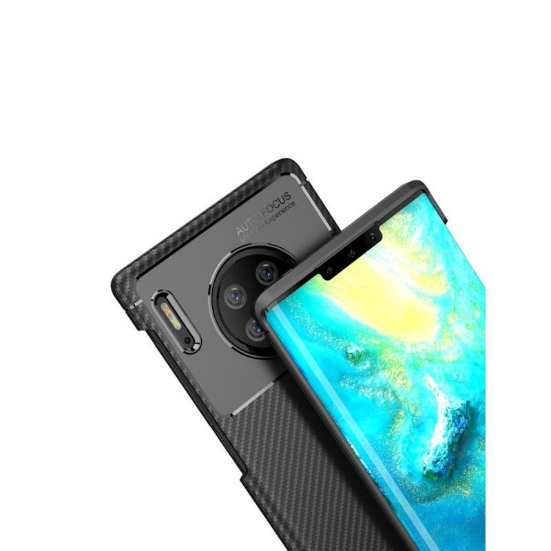 Kryt Huawei Mate 30 Pro Flexibilní Textura Uhlíkových Vláken