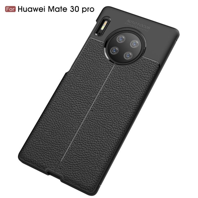 Kryt Huawei Mate 30 Pro Litchi S Dvojitým Koženým Efektem